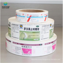 Paper Printing Roll Shrink Label Waterproof Adhesive Sticker Label